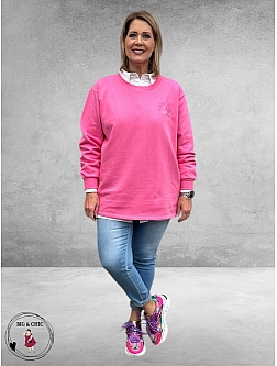 KAFFE CURVE Sweatshirt Pink Power